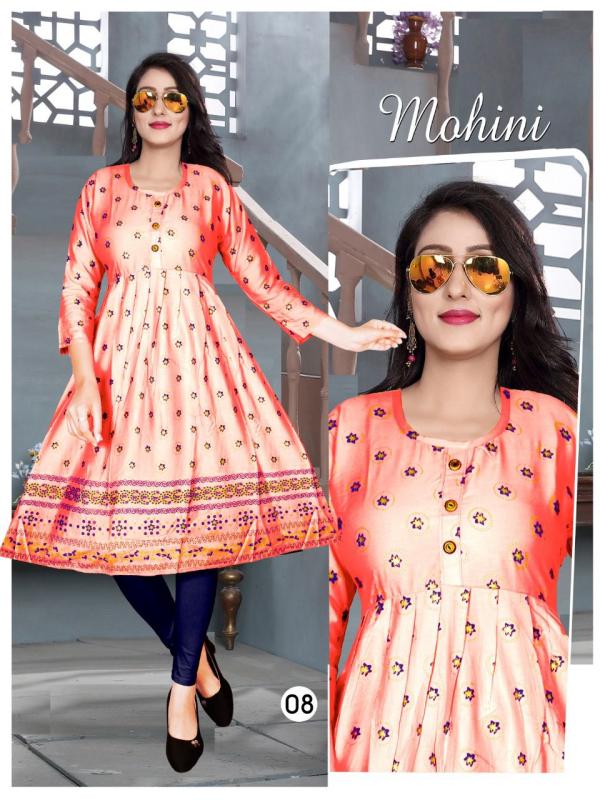 trendy Mohini Vol 6 Rayon Designer Kurti Collection